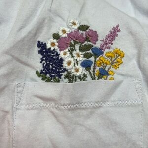 J.Crew Broken-in jersey flower pocket T-shirt